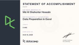 Data Preparation in Excel